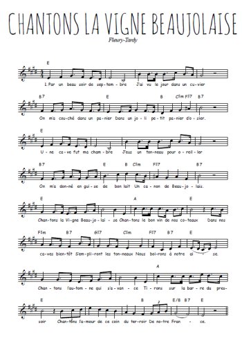 Chantons la vigne beaujolaise